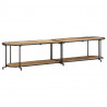 Szafka pod TV, 200x42x40 cm, lite surowe drewno mango