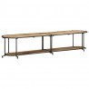Szafka pod TV, 200x42x40 cm, lite surowe drewno mango