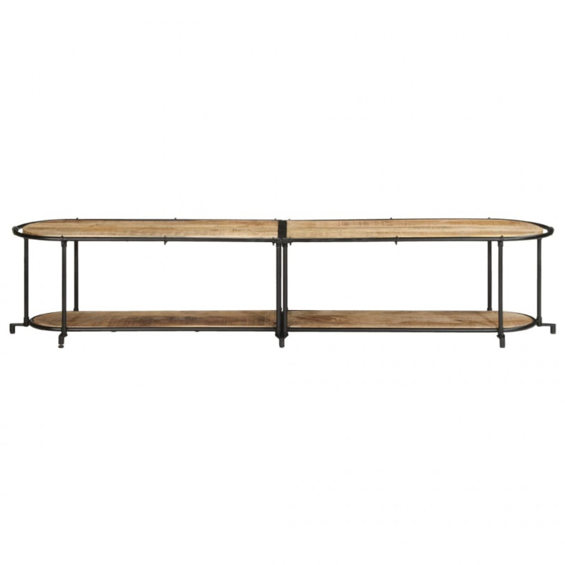 Szafka pod TV, 200x42x40 cm, lite surowe drewno mango