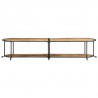 Szafka pod TV, 200x42x40 cm, lite surowe drewno mango