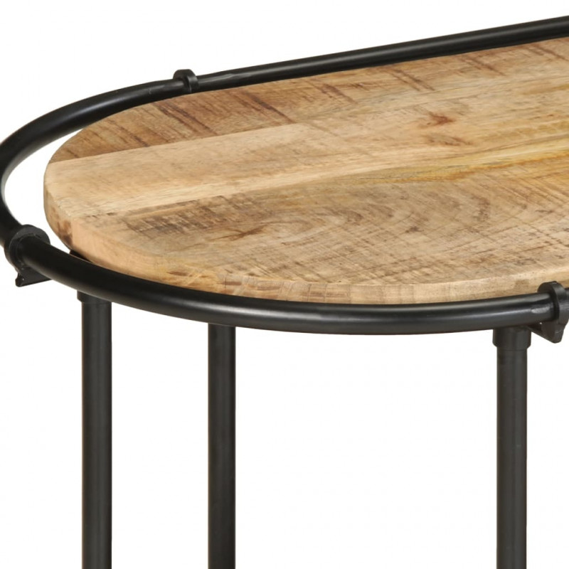 Szafka pod TV, 200x42x40 cm, lite surowe drewno mango