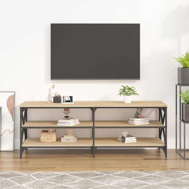 Szafka pod TV, dąb sonoma, 140x40x50 cm materiał drewnopochodny