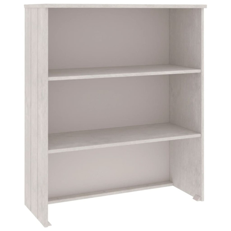Nadstawka HAMAR, biała, 85x35x100 cm, lite drewno sosnowe