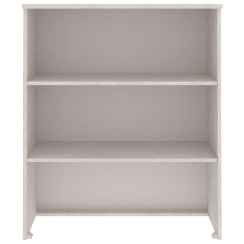 Nadstawka HAMAR, biała, 85x35x100 cm, lite drewno sosnowe
