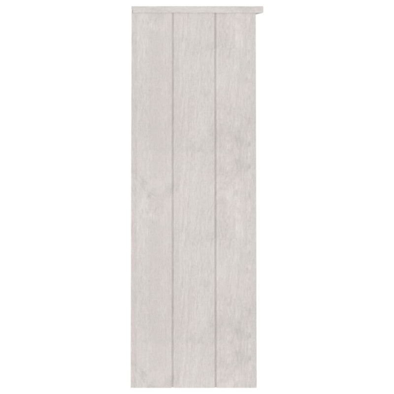 Nadstawka HAMAR, biała, 85x35x100 cm, lite drewno sosnowe