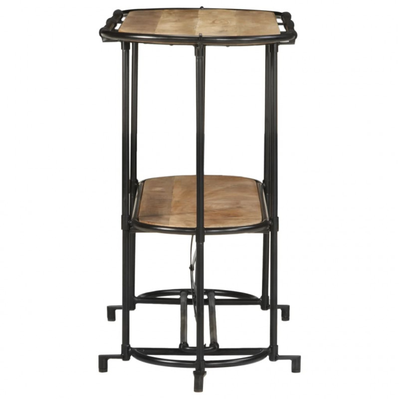 Stolik konsolowy, 110x42x76 cm, lite surowe drewno mango