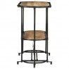 Stolik konsolowy, 110x42x76 cm, lite surowe drewno mango