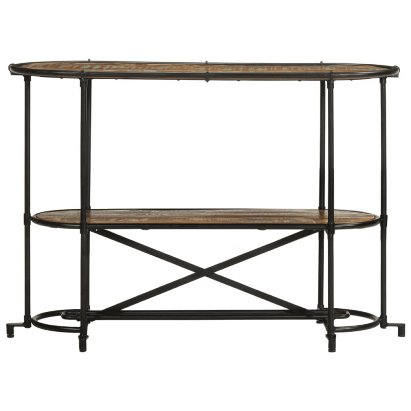 Stolik konsolowy, 110x42x76 cm, lite drewno z odzysku