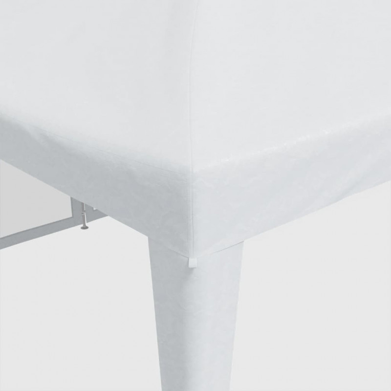 Namiot imprezowy z 12 ścianami z siatki, biały, 8x4 m, HDPE