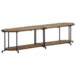 Szafka pod TV, 160x42x40 cm, lite surowe drewno mango