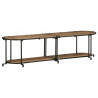 Szafka pod TV, 160x42x40 cm, lite surowe drewno mango
