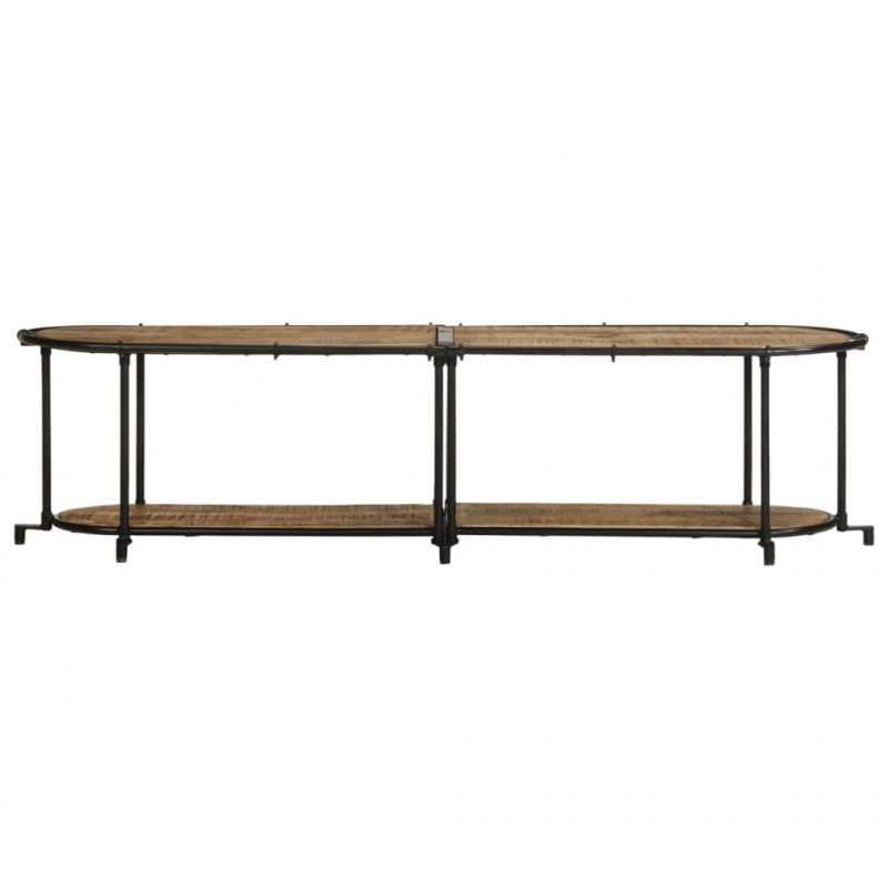 Szafka pod TV, 160x42x40 cm, lite surowe drewno mango