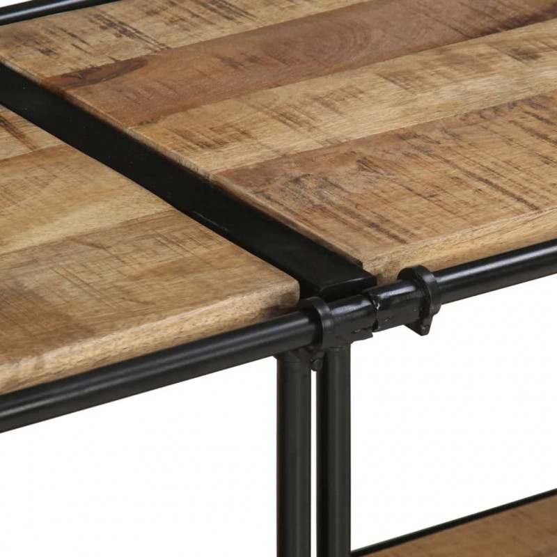 Szafka pod TV, 160x42x40 cm, lite surowe drewno mango