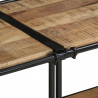 Szafka pod TV, 160x42x40 cm, lite surowe drewno mango