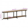 Szafka pod TV, 160x42x40 cm, lite surowe drewno mango