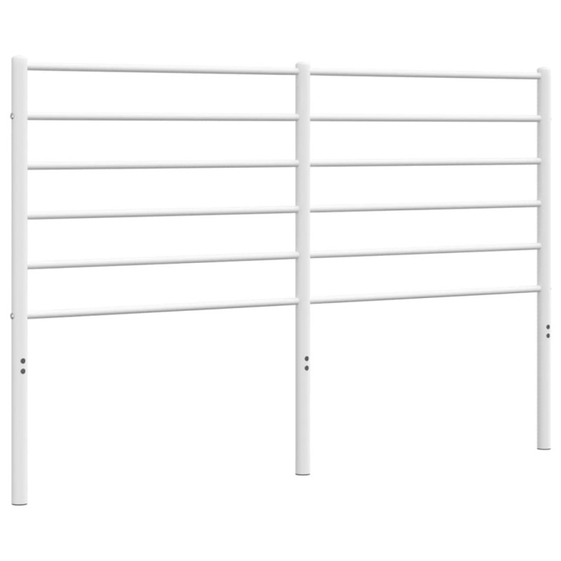 Metalowe wezgłowie, białe, 120 cm