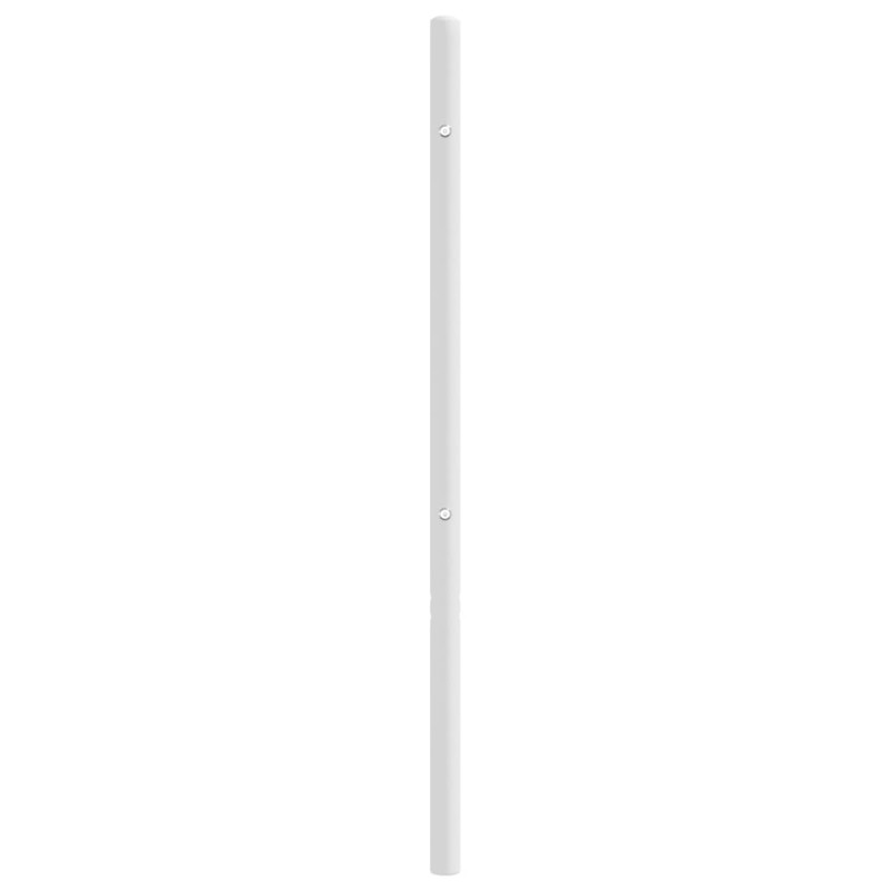 Metalowe wezgłowie, białe, 120 cm