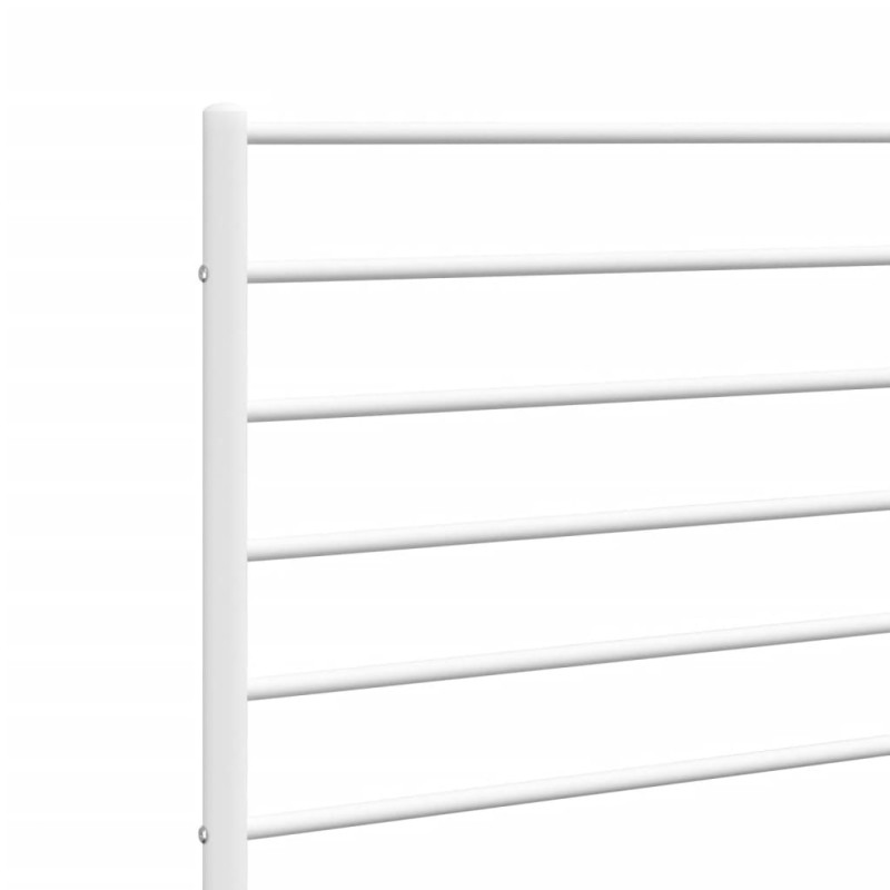 Metalowe wezgłowie, białe, 120 cm