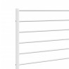 Metalowe wezgłowie, białe, 120 cm
