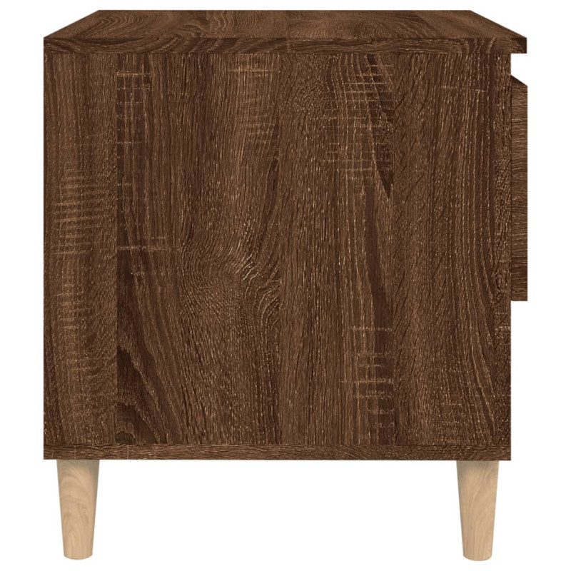 Szafka nocna, brązowy dąb, 50x46x50 cm, materiał drewnopochodny