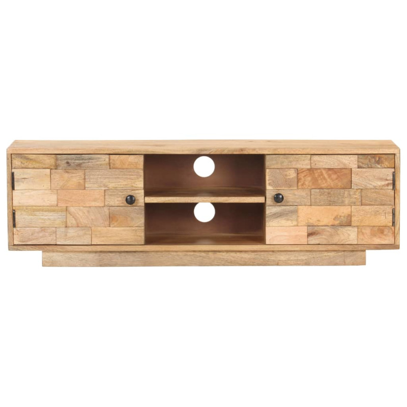 Szafka pod TV, 116x30x35 cm, lite drewno mango