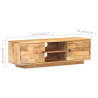 Szafka pod TV, 116x30x35 cm, lite drewno mango