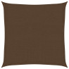 Żagiel przeciwsłoneczny, 160 g/m², brązowy, 3,6x3,6 m, HDPE