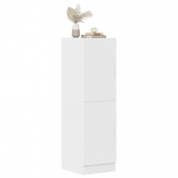 Szafka kuchenna, biała 38x41,5x131,5 cm materiał drewnopochodny