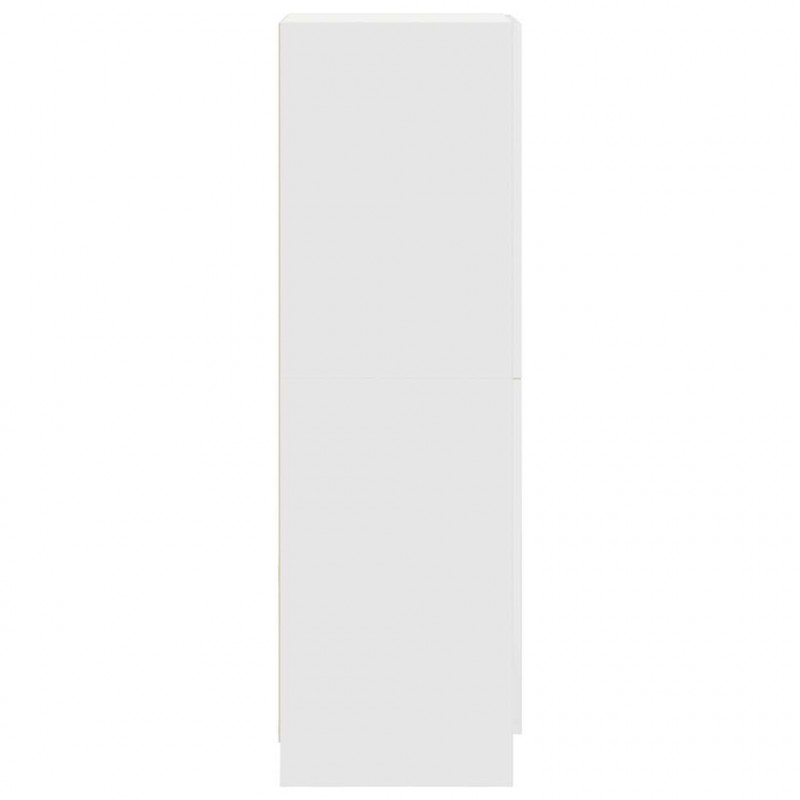 Szafka kuchenna, biała 38x41,5x131,5 cm materiał drewnopochodny