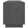 Szafka pod TV, szara, 100x34x40 cm, lite drewno sosnowe