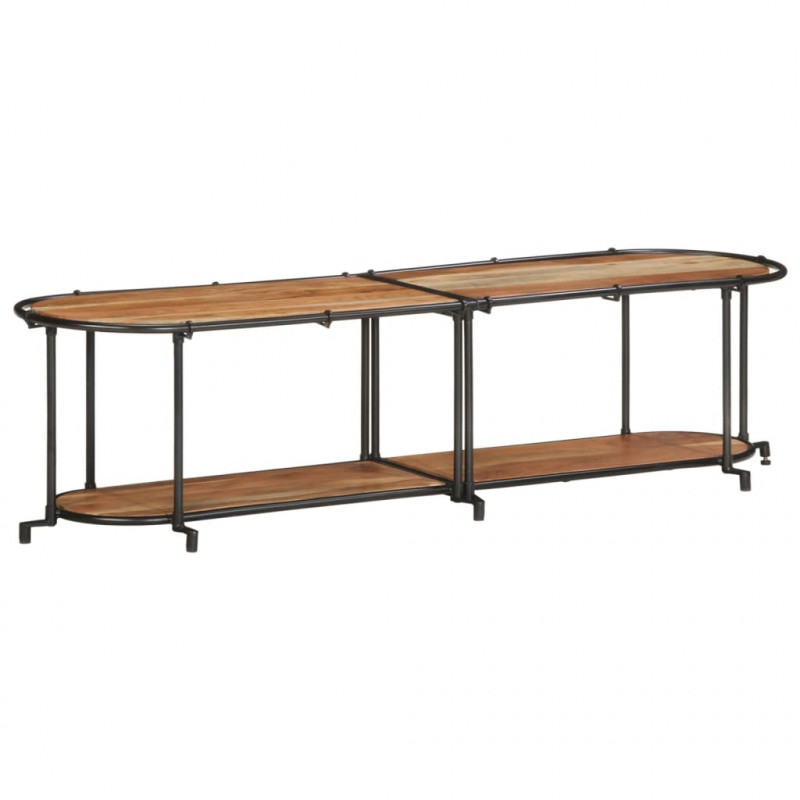 Szafka pod telewizor, 160x42x40 cm, lite drewno akacjowe