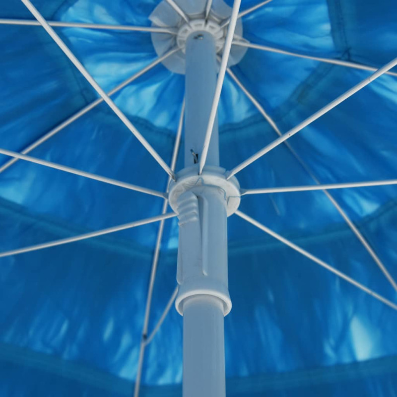 Parasol plażowy w hawajskim stylu, niebieski, 240 cm