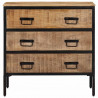 Szafki, 2 szt., 70x35x70 cm, lite surowe drewno mango