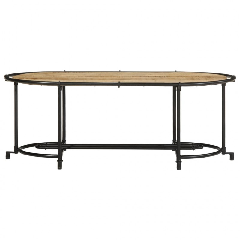 Stolik kawowy, 110x55x40 cm, lite surowe drewno mango