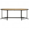 Stolik kawowy, 110x55x40 cm, lite surowe drewno mango
