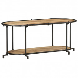 Szafka pod TV, 100x42x40 cm, lite surowe drewno mango