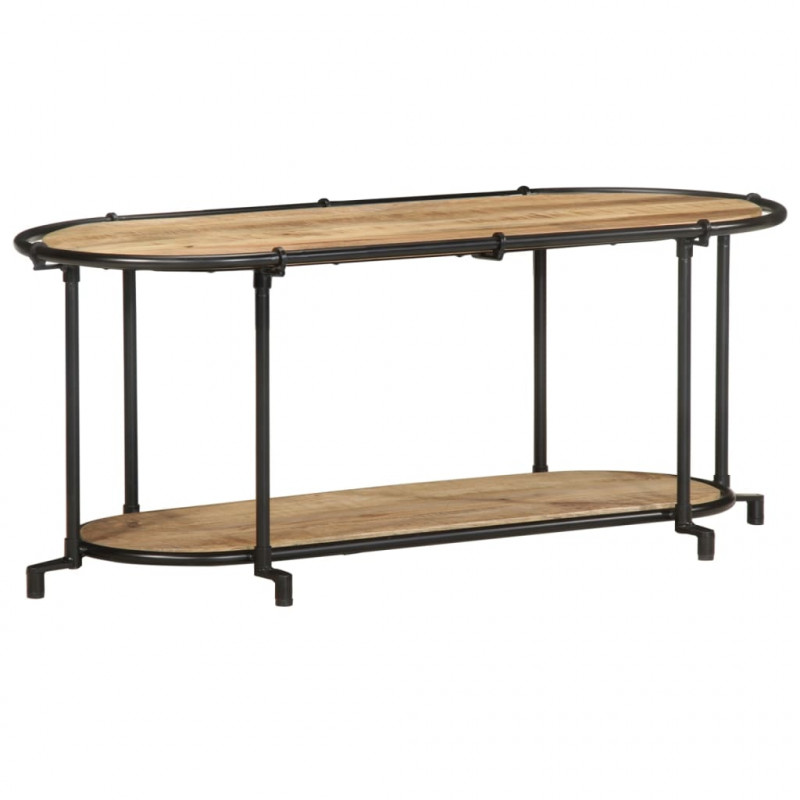 Szafka pod TV, 100x42x40 cm, lite surowe drewno mango