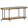 Szafka pod TV, 100x42x40 cm, lite surowe drewno mango