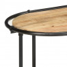 Szafka pod TV, 100x42x40 cm, lite surowe drewno mango