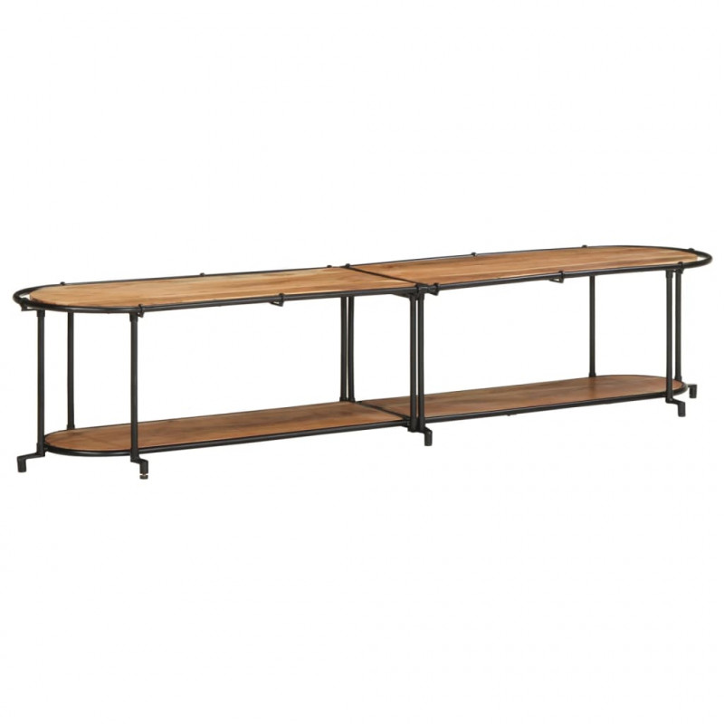 Szafka pod TV, 200x42x40 cm, lite drewno akacjowe