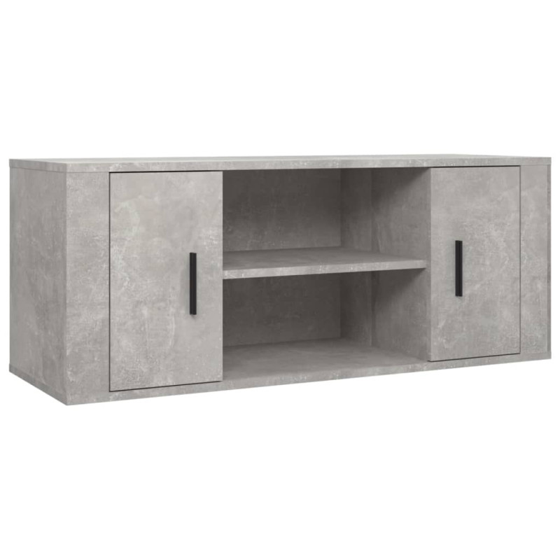 Szafka pod TV, szarość betonu, 100x35x40 cm
