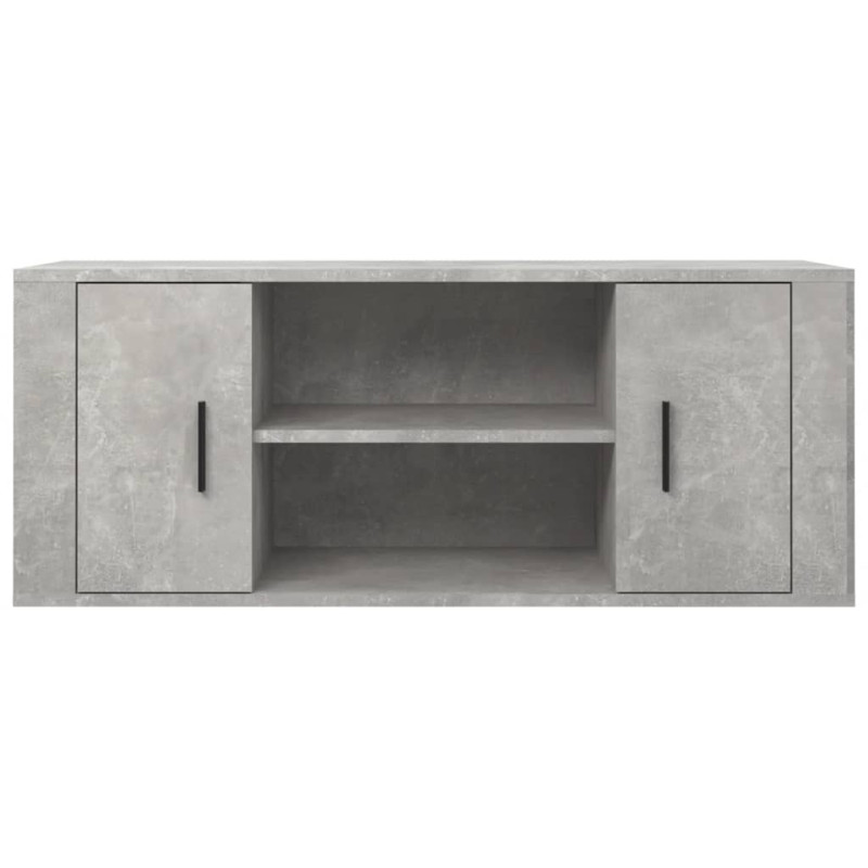 Szafka pod TV, szarość betonu, 100x35x40 cm