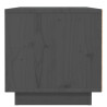Szafki nocne, 2 szt., szare, 40x34x35 cm, lite drewno sosnowe