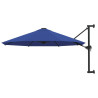 Parasol ścienny na metalowym słupku, 300 cm, niebieski