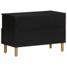 Szafka pod TV, czarna, 70x33x46 cm, materiał drewnopochodny
