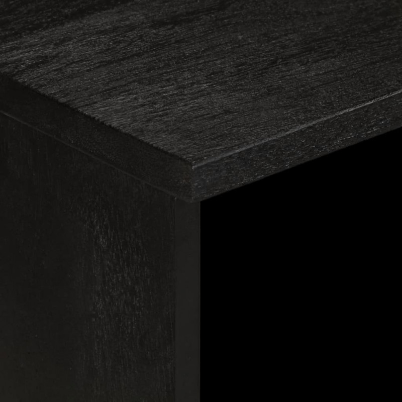 Szafka pod TV, czarna, 70x33x46 cm, materiał drewnopochodny