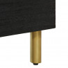 Szafka pod TV, czarna, 70x33x46 cm, materiał drewnopochodny