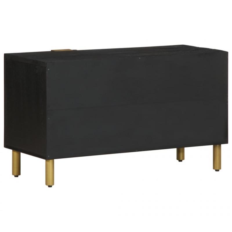 Szafka pod telewizor, czarna, 80x33x46 cm
