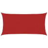 Żagiel przeciwsłoneczny, 160 g/m², czerwony, 2x4 m, HDPE