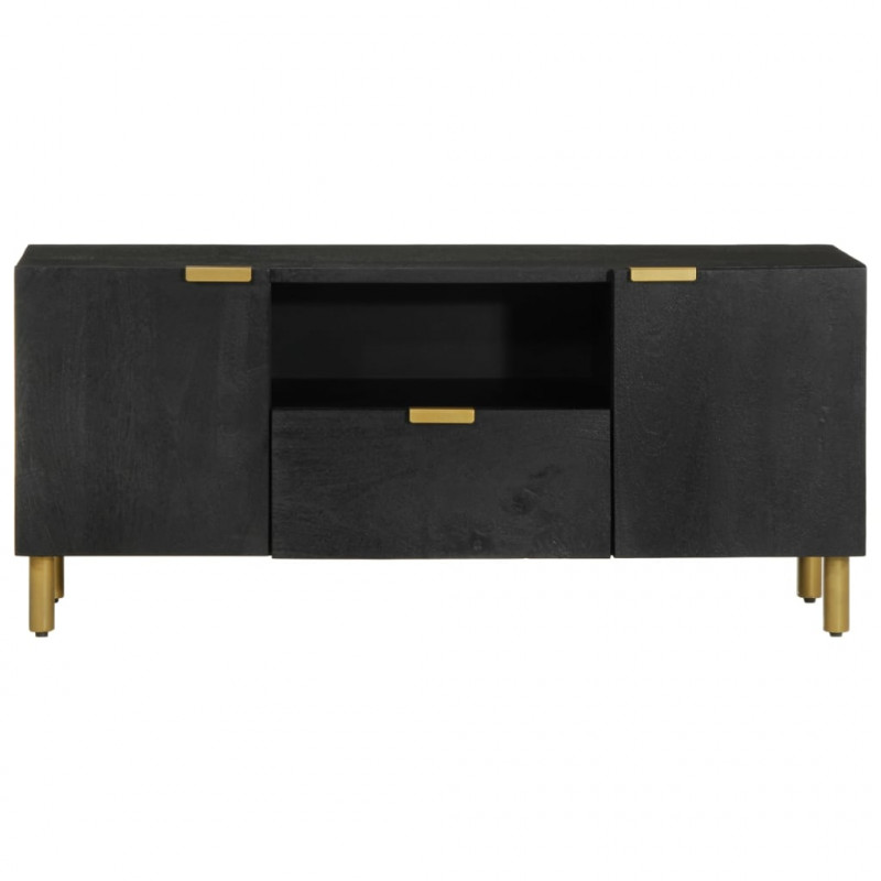 Szafka pod telewizor, czarna, 105x33x46 cm